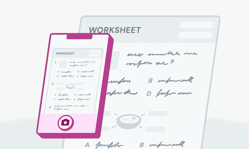 Scan and auto-grade worksheets with the Wayground app