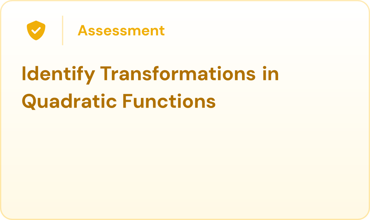 Identify Transformations in Quadratic Functions