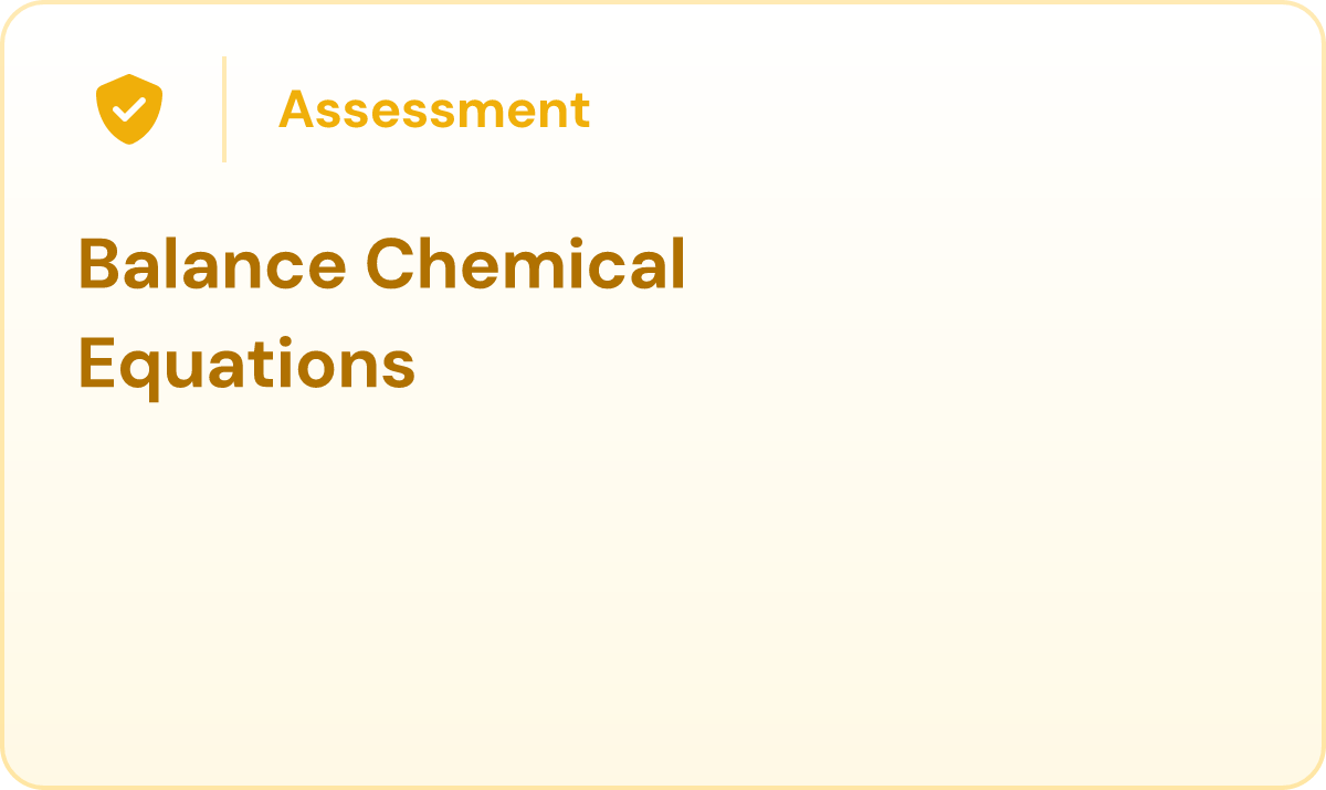 Balance Chemical Equations