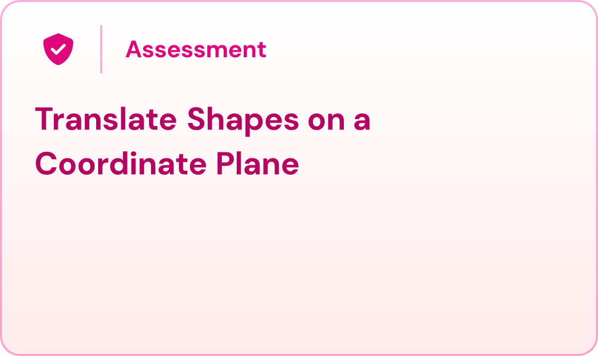 Translate Shapes on a Coordinate Plane