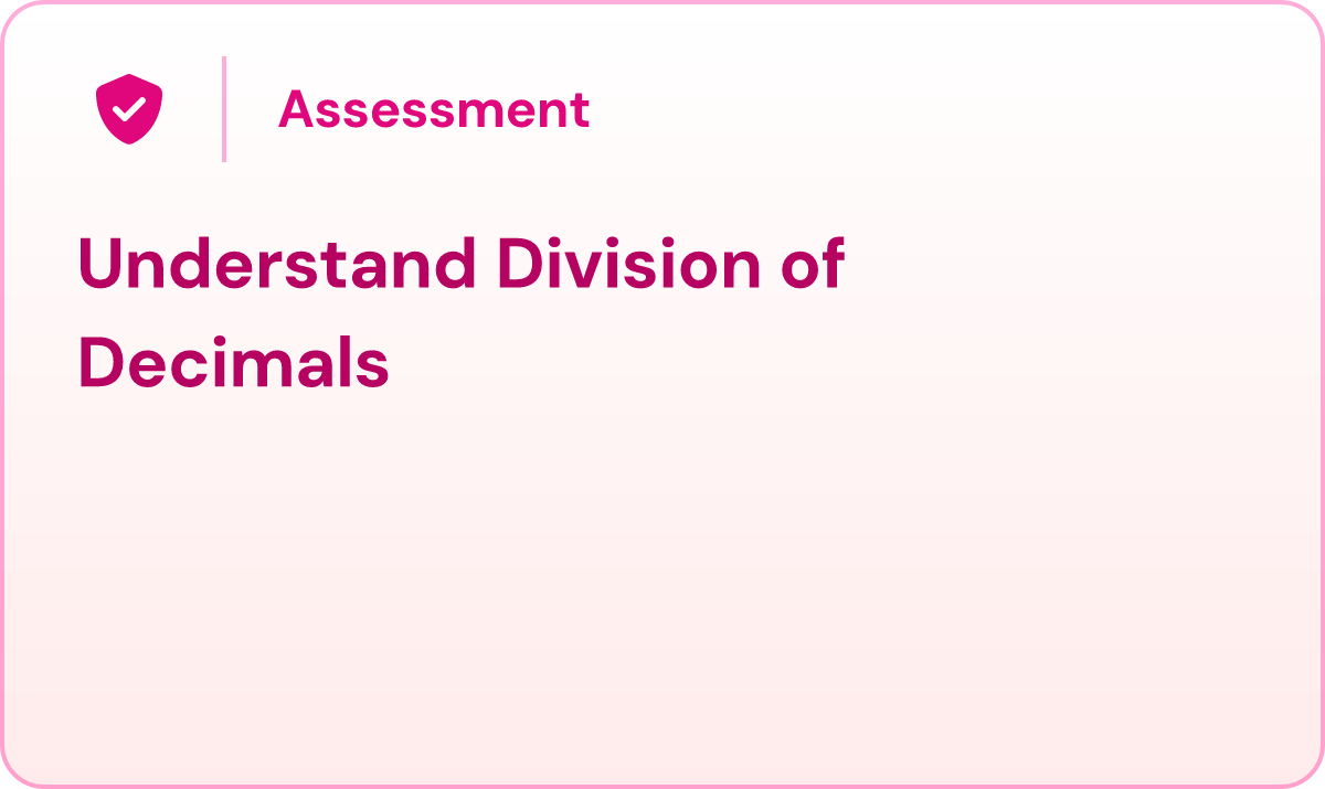 Understand Division of Decimals