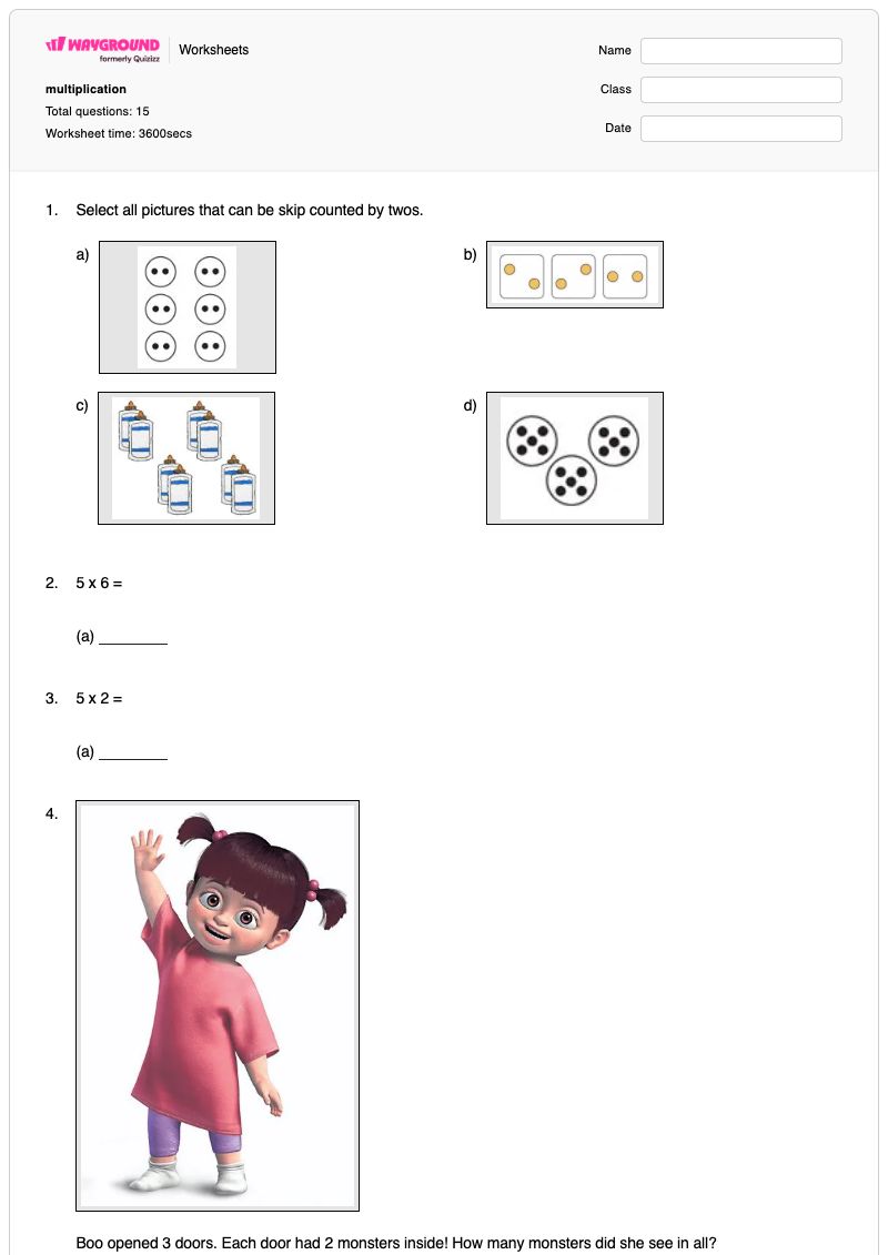 multiplication - Printable Multiplication-strategies Worksheets Grade 2 - Wayground