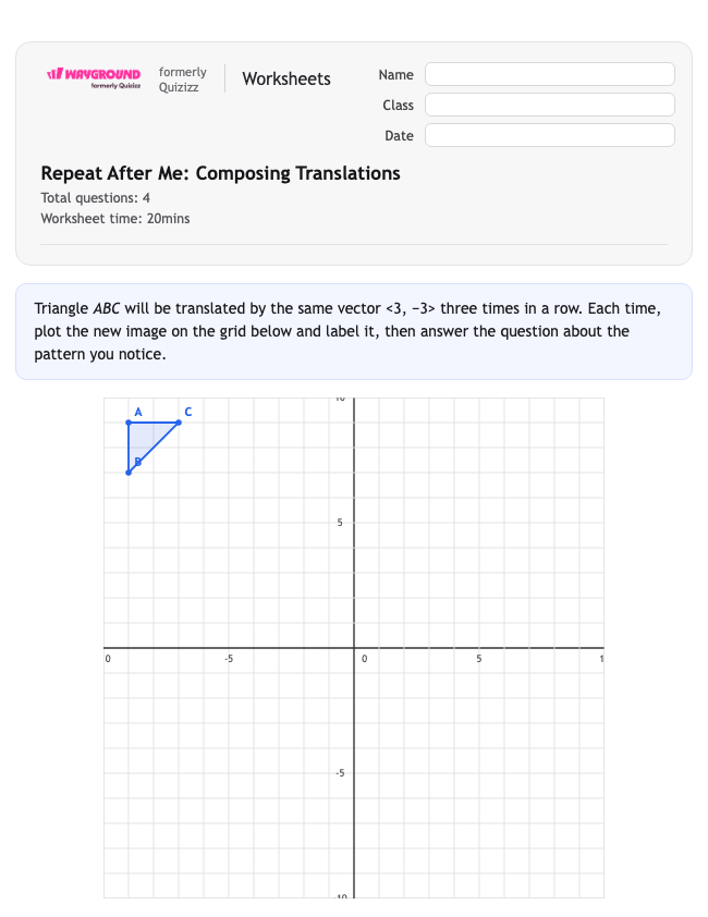 Repeat After Me: Composing Translations - Dapat dicetak Translations Worksheets Year 9 - Wayground