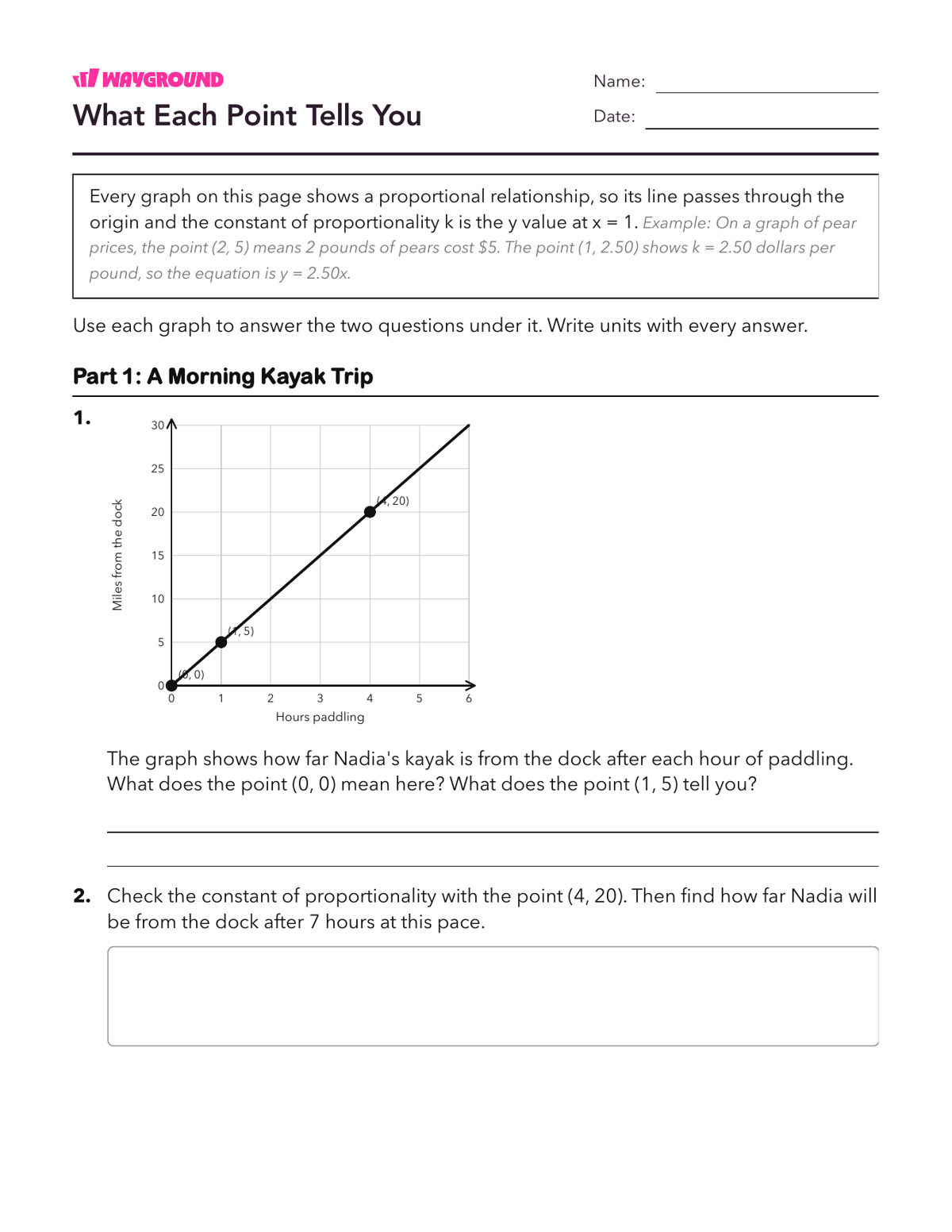 What Each Point Tells You - Có thể in Mối-quan-hệ-tỷ-lệ Phiếu-bài-tập Lớp 7 - Quizizz