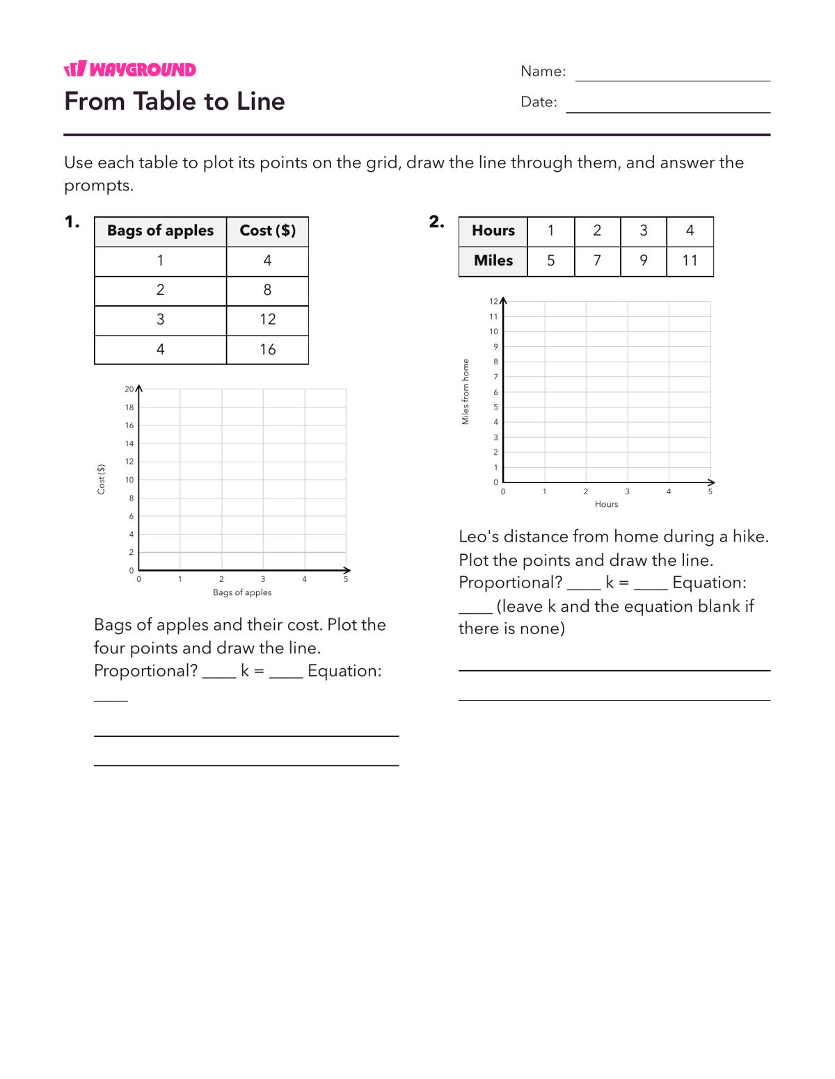 From Table to Line - Có thể in Mối-quan-hệ-tỷ-lệ Phiếu-bài-tập Lớp 7 - Quizizz