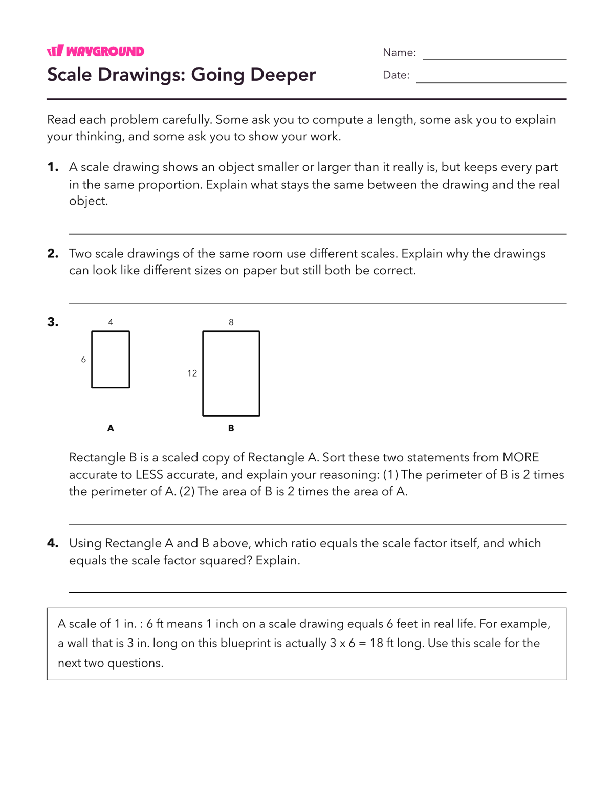 Scale Drawings: Going Deeper - Printable Scaled-pictographs Worksheets Grade 7 - Wayground
