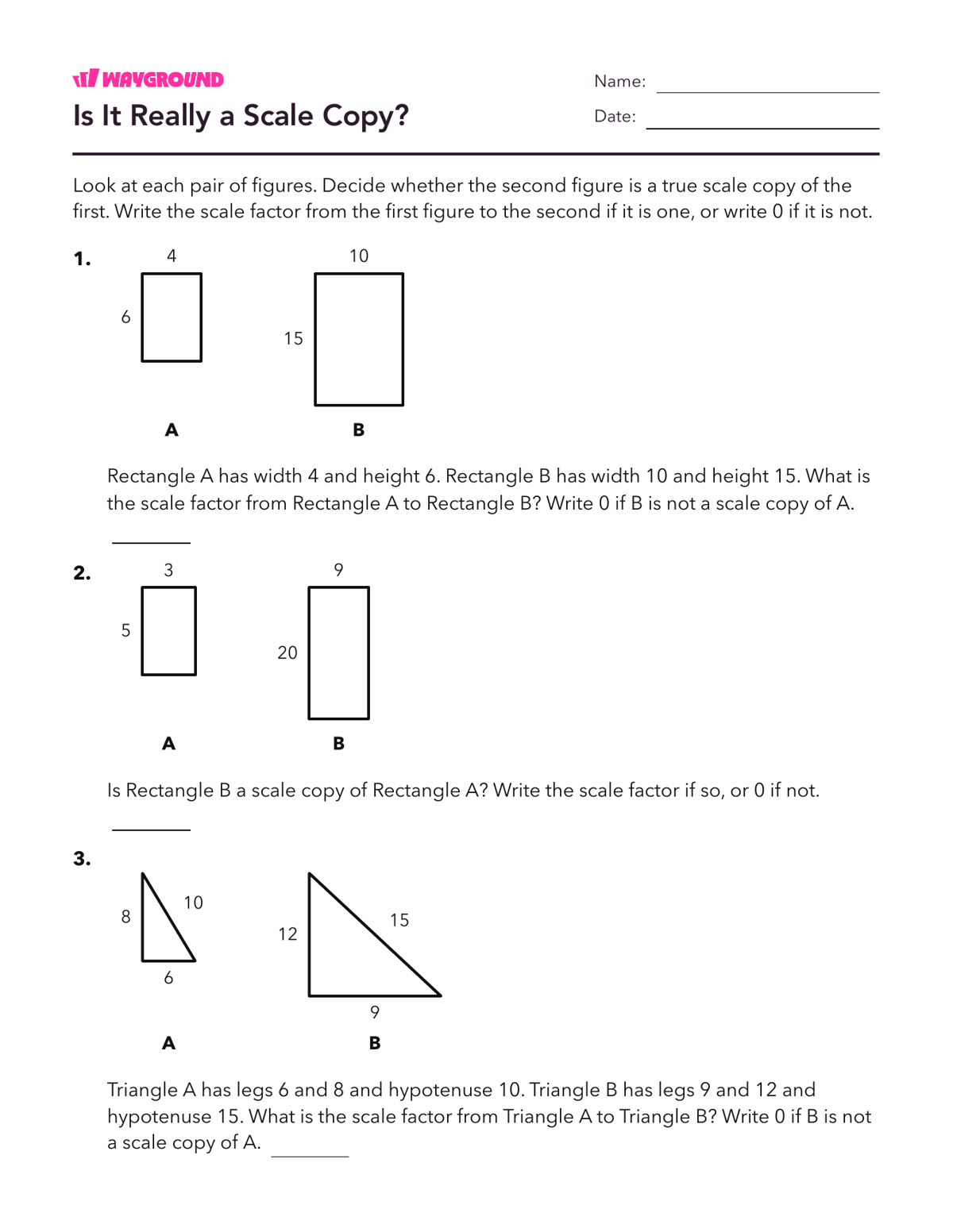 Is It Really a Scale Copy? - Printable Scaled-pictographs Worksheets Grade 7 - Wayground