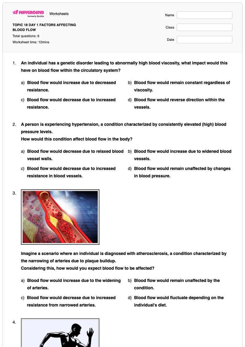TOPIC 18 DAY 1 FACTORS AFFECTING BLOOD FLOW - พิมพ์ได้ Factors-affecting-photosynthesis เวิร์กชีท - Wayground